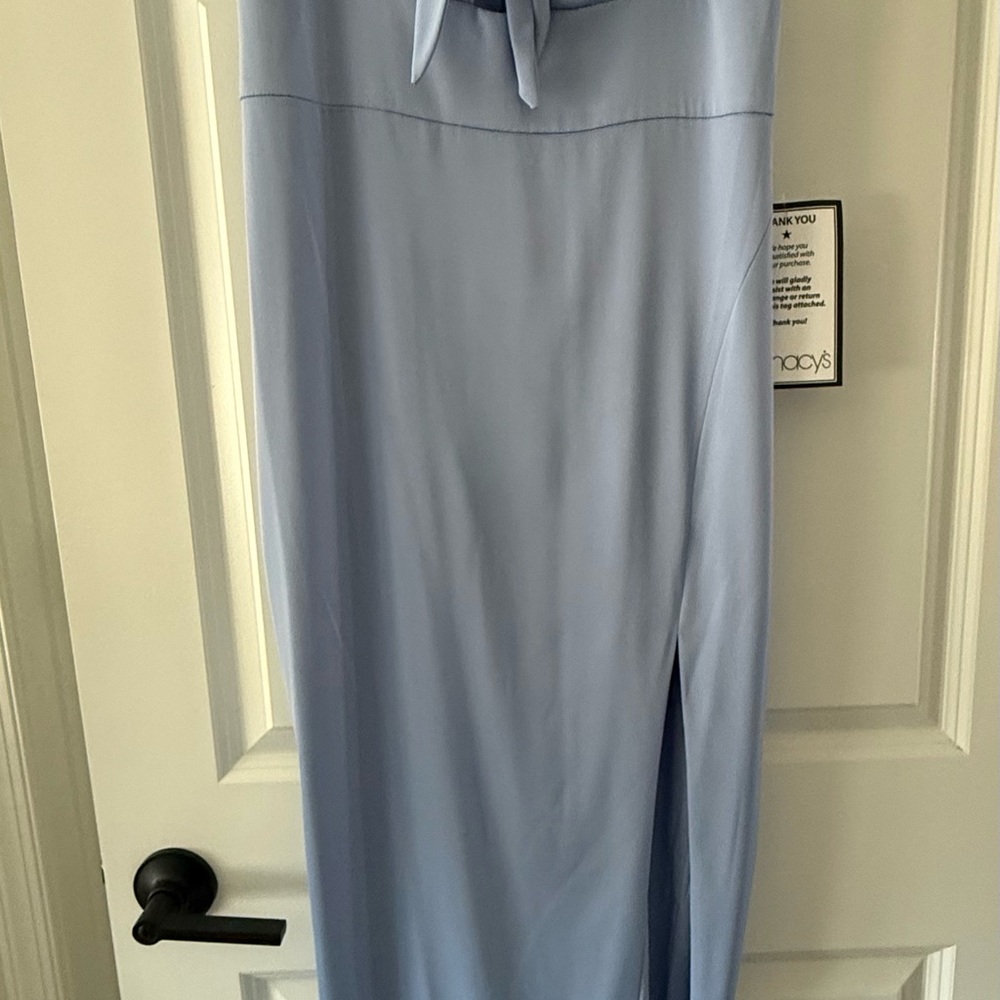 Aidan Mattox Sky Blue Pencil Skirt